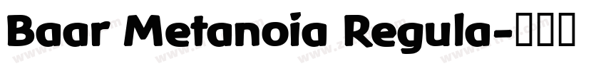 Baar Metanoia Regula字体转换
